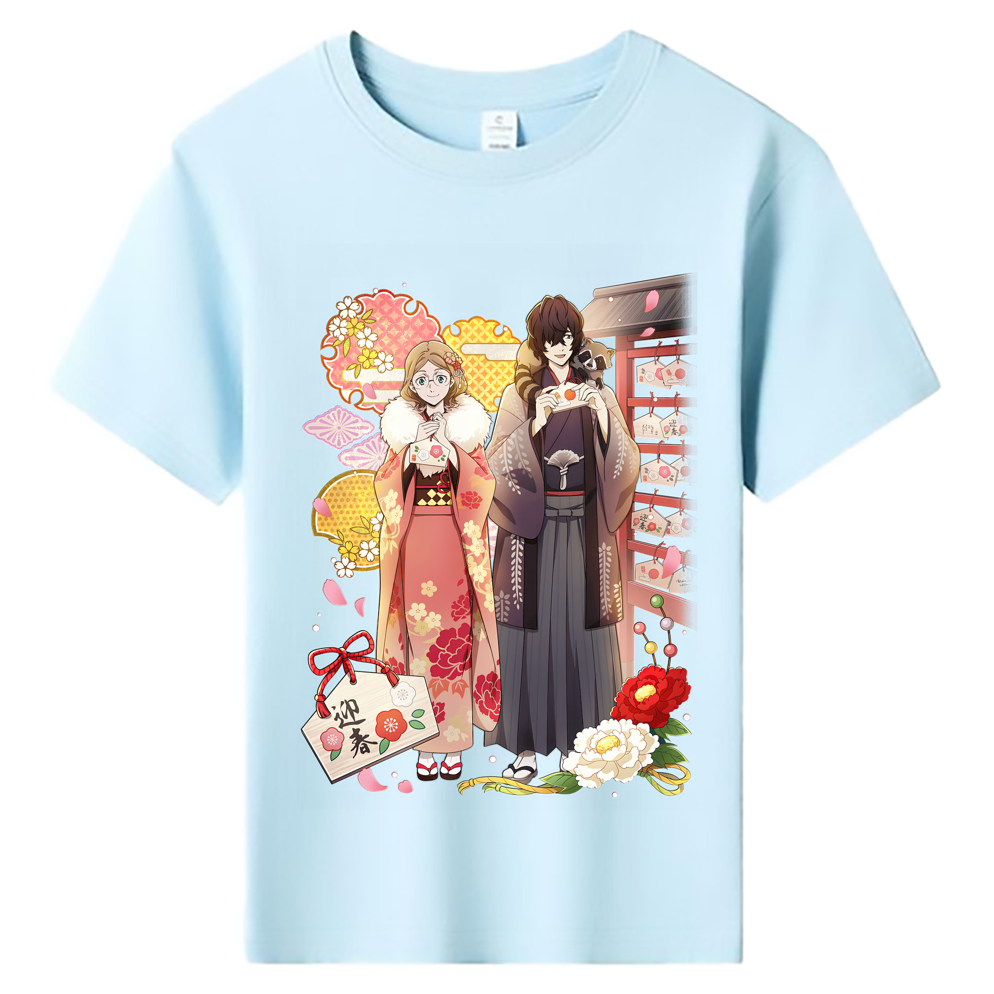 （画像用） 文豪ストレイドッグス Bungo Stray Dogs 綿100％キッズTシャツ（フロントプリント）